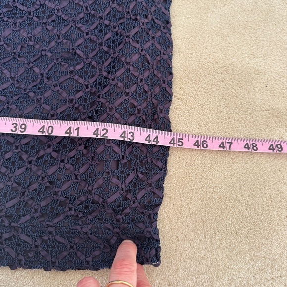 Vintage 60s Navy Ribbon Shift Hourglass Homemade Dress - Picture 14 of 14